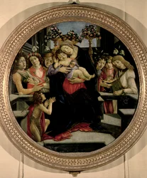 Madonna und Kind mit Engeln und Johannes dem Täufer